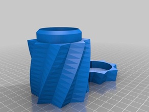 my customized parametric twisted star box containers 3d print model - Mito3D