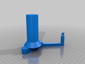 my customized printrbot spool holder 38mm 60 shafts short arm 3d printer accessories 3d print model - Mito3D