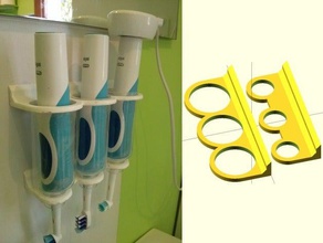 electric toothbrush rack bathroom holder 3d print model - Mito3D
