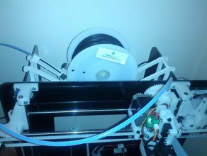 mendel90 alternate spool holder v2 complete overkill 3d printer parts 3d print model - Mito3D