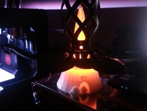 lamp base arduino brain control decor blossoming led 3d print model - Mito3D