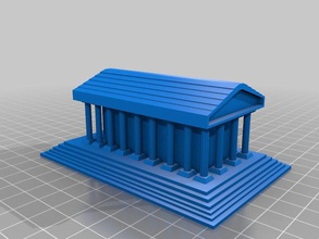 tempio greco gli edifici le strutture 3d altare modello pilastro giocattolo zeus 3d print model - Mito3D