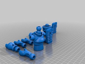 alien personalizzabile parti sculture 3d print model - Mito3D