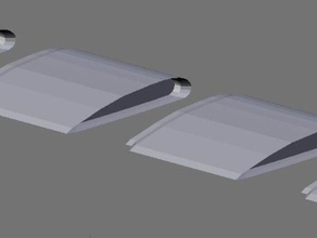 solid wing v2 modular Flügel andere 3d print model - Mito3D
