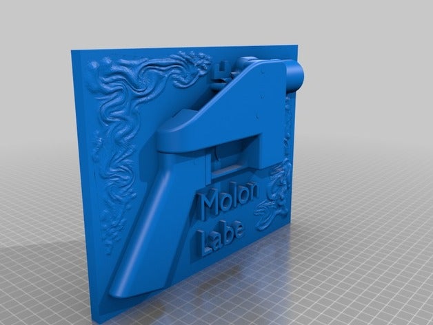 molon labe liberator signs logos 2a 3D print model - Mito3D