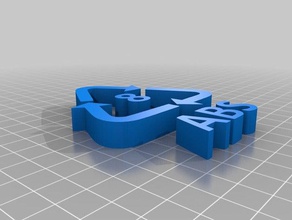 riciclaggio simboli i segni loghi abs dxf inkscape openscad pla svg 3d print model - Mito3D