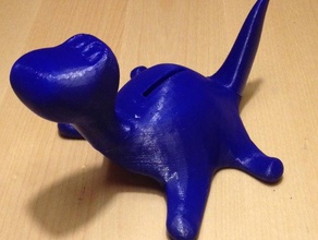 dinobank dinosaur-shaped piggybank other 3d print model - Mito3D