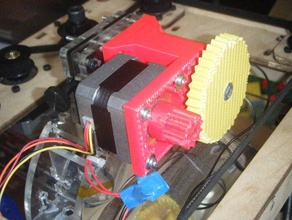 stepper upgrade mk5 extruder 3d printer parts 11t 37t 606 bearing gear part nema nema17 openscad wade 3d print model - Mito3D