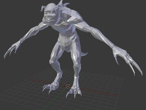 shruk criaturas monster miedo 3d print model - Mito3D