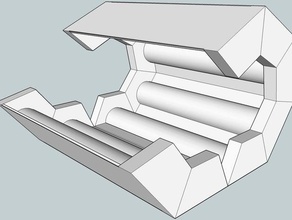 print flat roll into 3d heptagonal column other foldable experiment flatroll reprap sketchup test 3d print model - Mito3D