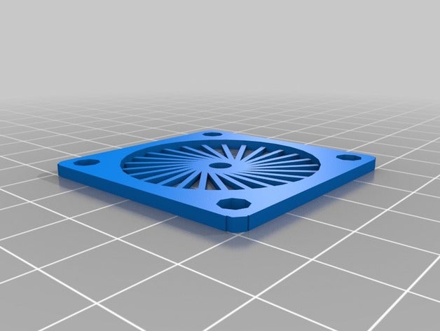 40mm fan grill i2 customized 3D print model - Mito3D