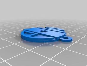 my pendant initials real version jewelry customized 3d print model - Mito3D
