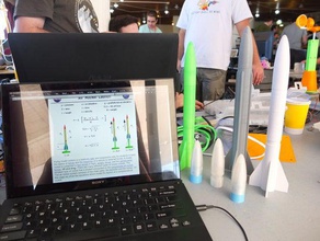 led rocket diy air pressure rockets 3d print model - Mito3D