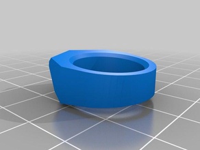 facetted ring rings 3d print model - Mito3D