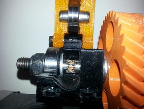 heavy duty herringbone gears m8 9 16 14mm bolts 3d printer parts 916 lulzbot taz 3d print model - Mito3D