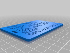 nejo de la bolsa organización personalizado 3d print model - Mito3D