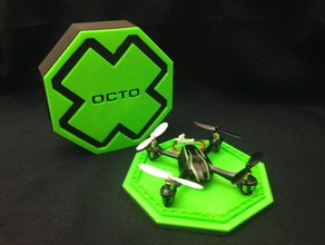 x-octo boîte estes dart hubsan x4 cas r c véhicules q4 quadricoptère x-octo-fort 3d print model - Mito3D