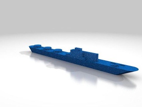 axis & allies nave da trasporto La stampa 3d miniture modello di 3d print model - Mito3D