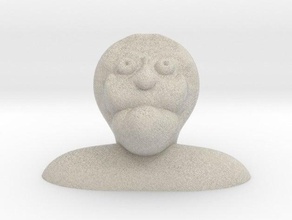 velho assustador cara careca characature busto esculturas estranho humanos homem os homens modelo modelos paródia 3d print model - Mito3D
