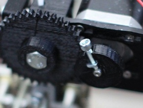 beefy small gear screw insert wades geared nema 17 extruder other 11t 3d openscad 3d print model - Mito3D