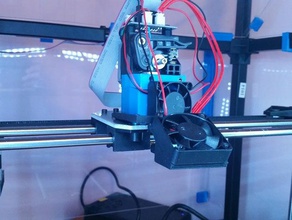 sem perdas rigidbot e3d v6 de montagem - 40mm opção ventilador Impressora 3d peças 3d print model - Mito3D