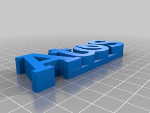 atos logo signs & logos 3d print model - Mito3D