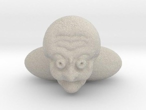 super creepy old man bust lie side sculptures all hallows eve golem halloween men scary 3d print model - Mito3D