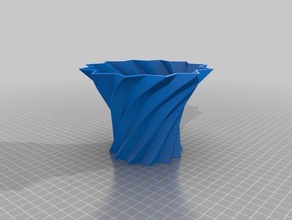 macetero espiral picos décor personnalisé 3d print model - Mito3D