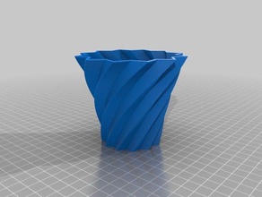 macetero picos espiral decoración personalizado 3d print model - Mito3D