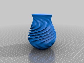 meine angepasste plätscherte die organische vase Container kundengebundene 3d print model - Mito3D