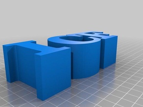 icf letras personalizado 3d print model - Mito3D