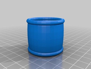 cylindrical napkin ring kitchen & dining 3d print model - Mito3D
