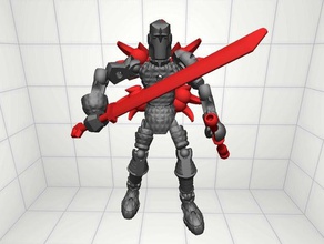 dragon slayer construction toys creation knight modio modiochallenge 3d print model - Mito3D