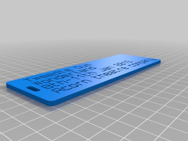 dum tag organization customized 3D print model - Mito3D