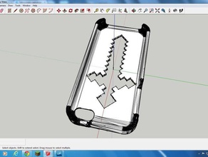 minecraft iphone 5c case kılıç cep telefonu kılıfı 3d print model - Mito3D