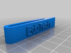edutech de altura tie clip os acessórios personalizado 3d print model - Mito3D