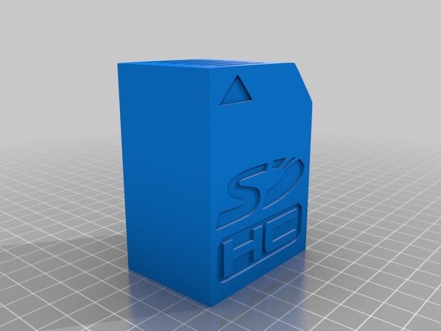 sd card box organization sdcard holder 3D print model - Mito3D
