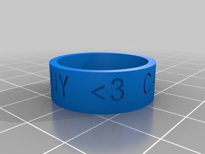 size 1075 rings customized 3d print model - Mito3D