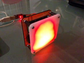 colorduino kasa elektronik akrilik durumda arduino lazer kesim matrix led rgb matris 3d print model - Mito3D