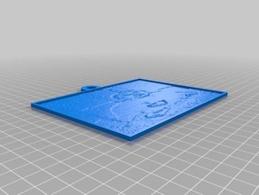 chris 2d art personnalisé 3d print model - Mito3D