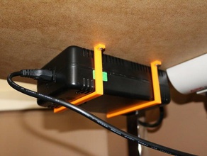 rigidbot psu holder 3d printer accessories clip power supply unit 3d print model - Mito3D
