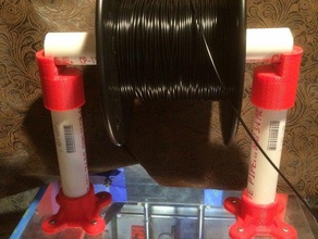 pvc-Halterung-filament-Spule 3d Drucker Zubehör filament solidoodle spool 3d print model - Mito3D