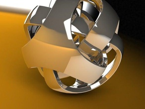 trilobe logo küre işaretler logoları 3d süsleme bölüm rapman reprap 3d print model - Mito3D