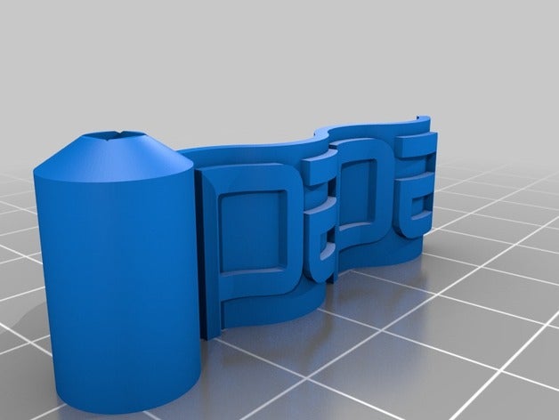 drapeau papa jeux personnalisé 3D print model - Mito3D