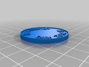 d&m best design coins & badges customized 3d print model - Mito3D