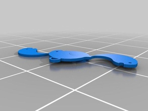 Fisch-Ohrring Ohrringe Tier creative Kreatur im freien Anhänger Fluss yang ying 3d print model - Mito3D