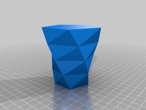 polygone vase containers customized 3d print model - Mito3D