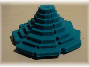 step pyramid interactive art 3d print model - Mito3D