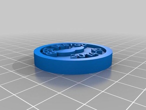 dm medal 2 coins & badges customized 3d print model - Mito3D