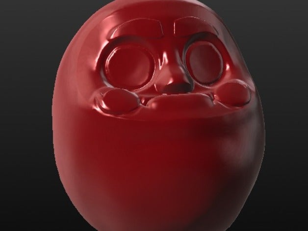 boneco daruma esculturas a arte buddah boneca deus japonês kokeshi religião tradição tradicionais 3D print model - Mito3D